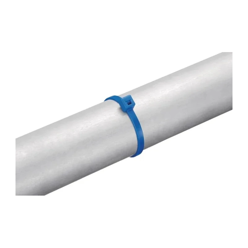 HellermannTyton High Chemical Resistant Cable Tie, 201 mm Length x 4.7 mm Width, Blue Ethylene 111-00732 T50R-E/TFE-BU