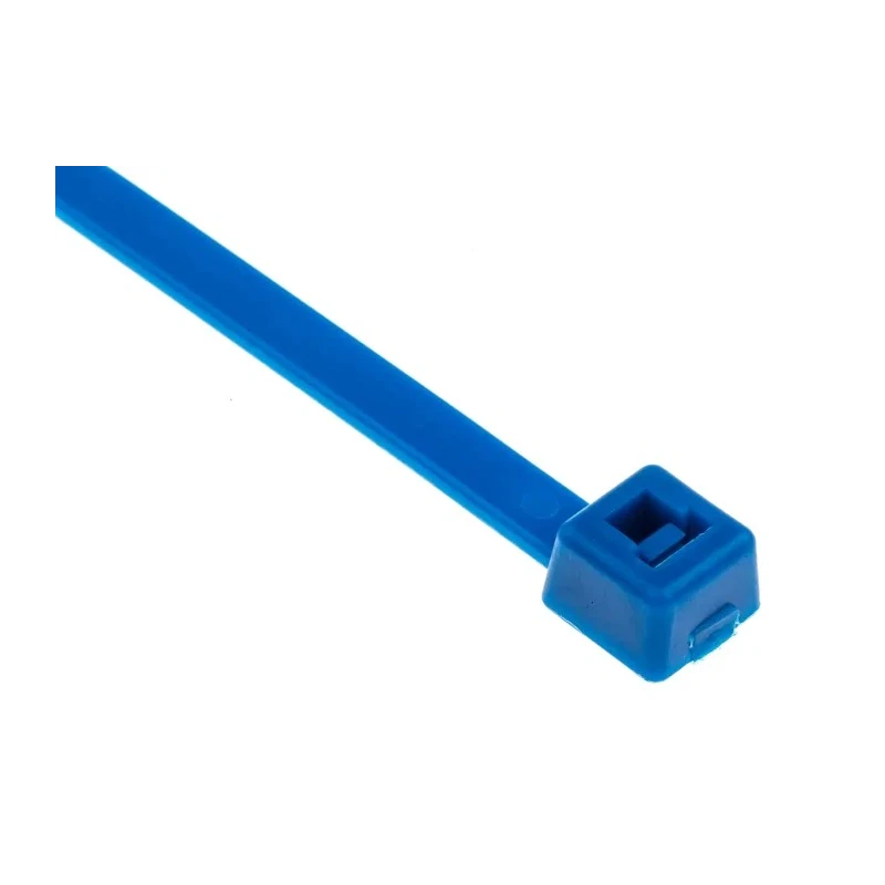 HellermannTyton High Chemical Resistant Cable Tie, 201 mm Length x 4.7 mm Width, Blue Ethylene 111-00732 T50R-E/TFE-BU
