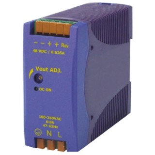 Chinfa DRAN30 Switched Mode DIN Rail Power Supply 30W 264V AC Input 48V DC Output 625mA DRAN30