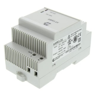 Omron AMR3 Switched Mode DIN Rail Power Supply 90-264V AC Input 24V DC, 1.5A Output, 36W AMR3-24