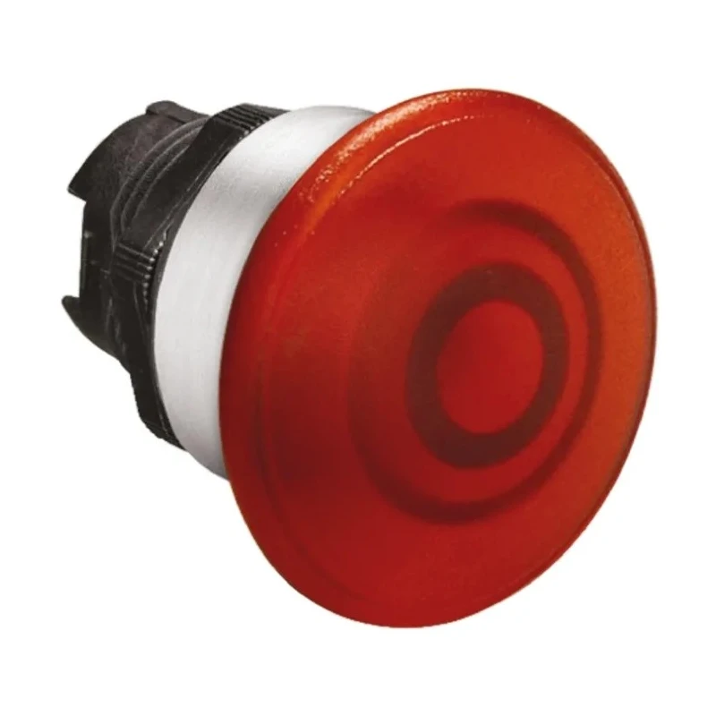Lovato Electric Platinum Series Red 22 mm Cutout Spring Return Push Button Head LPCBL6144