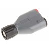 Schutzinger Grey Male Test Connector Adapter Nickel Plated 150V 3A SABNC 7013 / M / GR