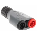 Schutzinger Grey Male Test Connector Adapter Nickel Plated 150V 3A SABNC 7013 / M / GR
