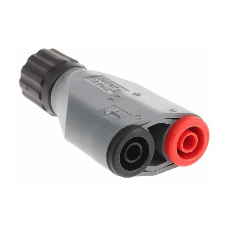 Schutzinger Grey Male Test Connector Adapter Nickel Plated 150V 3A SABNC 7013 / M / GR