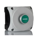 Lovato Electric Spring Return Control Station Switch SPST Green Polycarbonate Push Button I Marking 22mm Cutout S1P10
