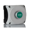 Lovato Electric Spring Return Control Station Switch SPST Green Polycarbonate Push Button I Marking 22mm Cutout S1P10