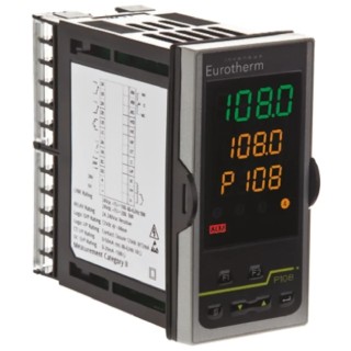 Eurotherm Piccolo P108 Panel PID Temperature Controller, 3 Output Relay, 24V AC/DC On-Off P108/CC/VL/LRR