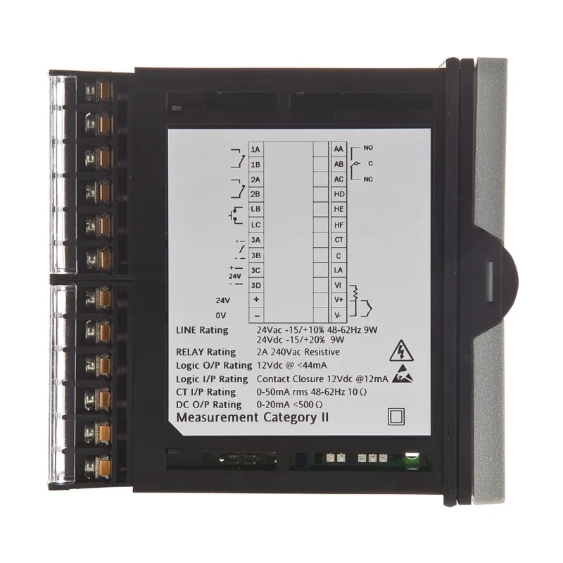 Eurotherm Piccolo P108 Panel PID Temperature Controller, 3 Output Relay, 24V AC/DC On-Off P108/CC/VL/LRR