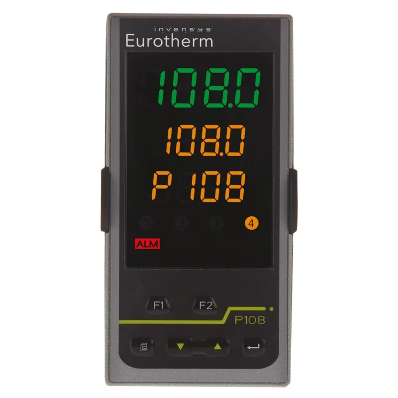 Eurotherm Piccolo P108 Panel PID Temperature Controller, 3 Output Relay, 24V AC/DC On-Off P108/CC/VL/LRR