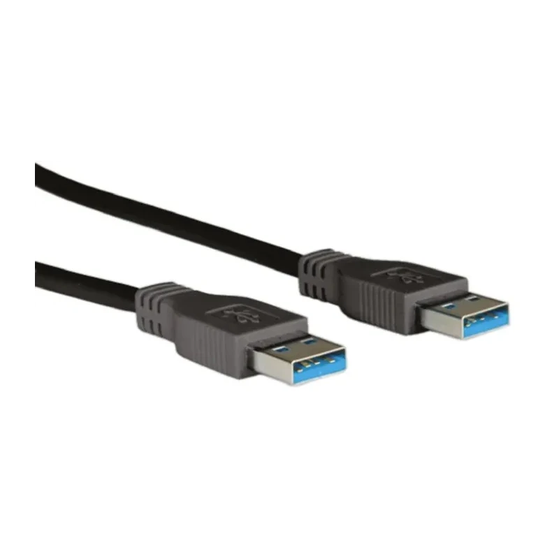 Roline USB Cable, Male USB Type A to Male USB Type A, USB 3.0, Black Jacket, 1.8 m 11.02.8970-50