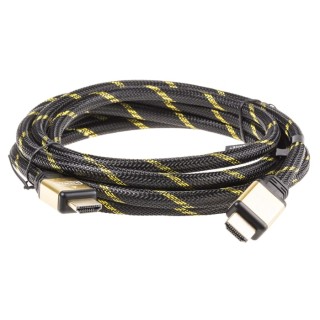 Roline 3 m High Speed Male HDMI to Male HDMI Cable, Black Jacket, Gold Plated Connectors 11.04.5503-20