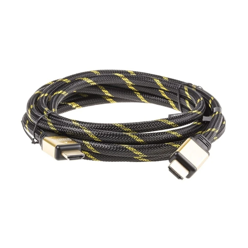 Roline 3 m High Speed Male HDMI to Male HDMI Cable, Black Jacket, Gold Plated Connectors 11.04.5503-20