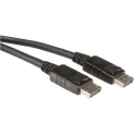 RS PRO Roline Male DisplayPort to Male DisplayPort Cable Polyvinyl Chloride Jacket Black 3m 11.04.5603-20