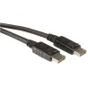 RS PRO Roline Male DisplayPort to Male DisplayPort Cable Polyvinyl Chloride Jacket Black 3m 11.04.5603-20