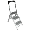 RS Pro 3 Tread Aluminium Steps 0.66m Platform Height Silver 789-8517