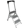 RS Pro 3 Tread Aluminium Steps 0.66m Platform Height Silver 789-8517