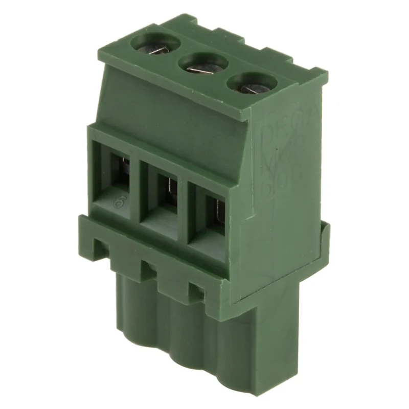 RS PRO Pluggable Terminal Block 3-Contact 5.08 mm Pitch 1 Row 16A 300V Polyamide Housing 790-0812