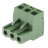 RS PRO 3-Contact Pluggable Terminal Block 5.08 mm Pitch 16A 300V Polyamide Housing 790-0705