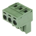 RS PRO 3-Contact Pluggable Terminal Block 5.08 mm Pitch 16A 300V Polyamide Housing 790-0705