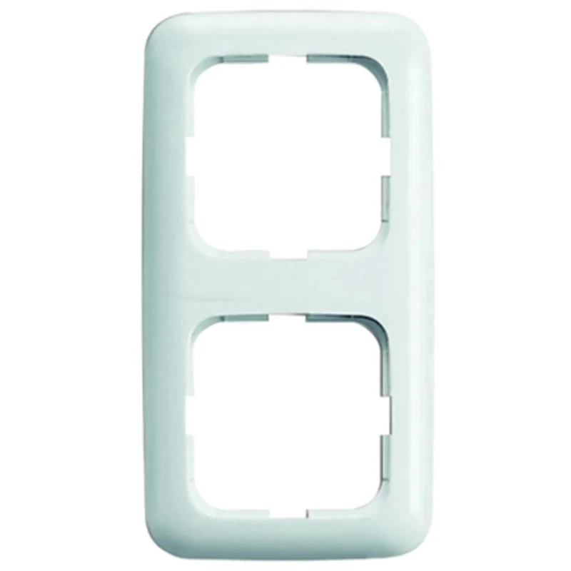 Busch Jaeger - ABB White 2 Gang Light Switch Frame 152mm x 81mm x 11mm Reflex SI 2512-214