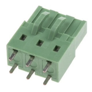 RS PRO Pluggable Terminal Block 3-Contact 5.08 mm Pitch 1 Row 11A 300V Polyamide Housing Straight Male Connector 790-1067
