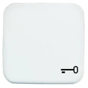 Busch Jaeger - ABB White Thermoplastic Light Switch Cover 54x54x20 mm 2520 TR-214