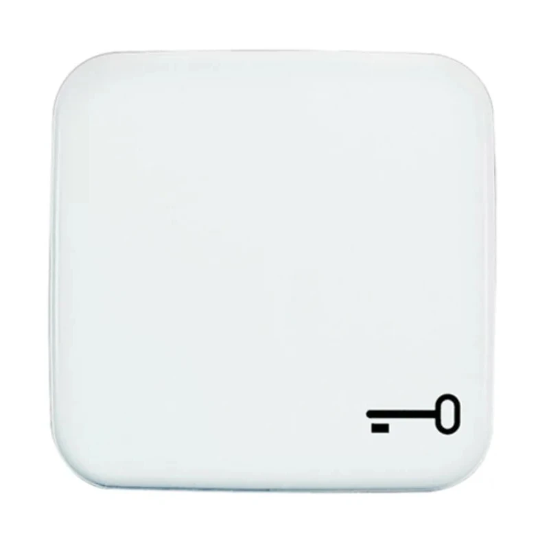 Busch Jaeger - ABB White Thermoplastic Light Switch Cover 54x54x20 mm 2520 TR-214
