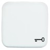 Busch Jaeger - ABB White Thermoplastic Light Switch Cover 54x54x20 mm 2520 TR-214