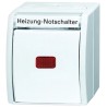 Busch Jaeger - ABB 2 Way Retractive Light Switch 1 Gang, Surface Mount, IP44, 10A, 25V, Neon Illumination 2601/6 SKWNH-54