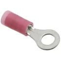Molex Avikrimp Insulated Ring Terminal M4 Stud Size 22 AWG–18 AWG Wire Size Red 19324-0004