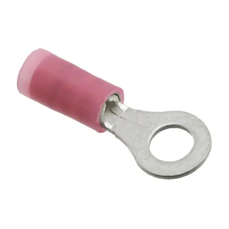 Molex Avikrimp Insulated Ring Terminal M4 Stud Size 22 AWG–18 AWG Wire Size Red 19324-0004