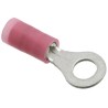 Molex Avikrimp Insulated Ring Terminal M4 Stud Size 22 AWG - 18 AWG Wire Size Red 19324-0004
