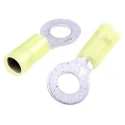 Molex Avikrimp Insulated Ring Terminal M6 Stud Size 14 AWG - 10 AWG Wire Size Yellow 19324-0014