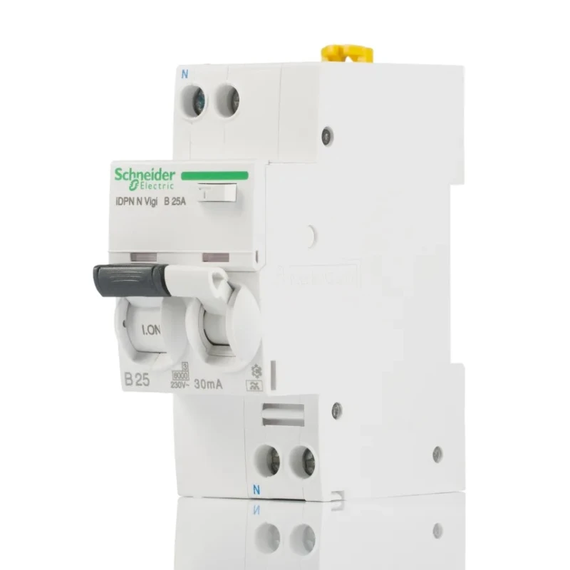 Schneider Electric Residual Current Circuit Breaker with Overload Protection 25A, 1-Pole, 30 mA Trip A9D56625