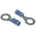 Molex Avikrimp Insulated Ring Terminal, M6 Stud, 18 AWG to 14 AWG Wire Size, Blue 19324-0010