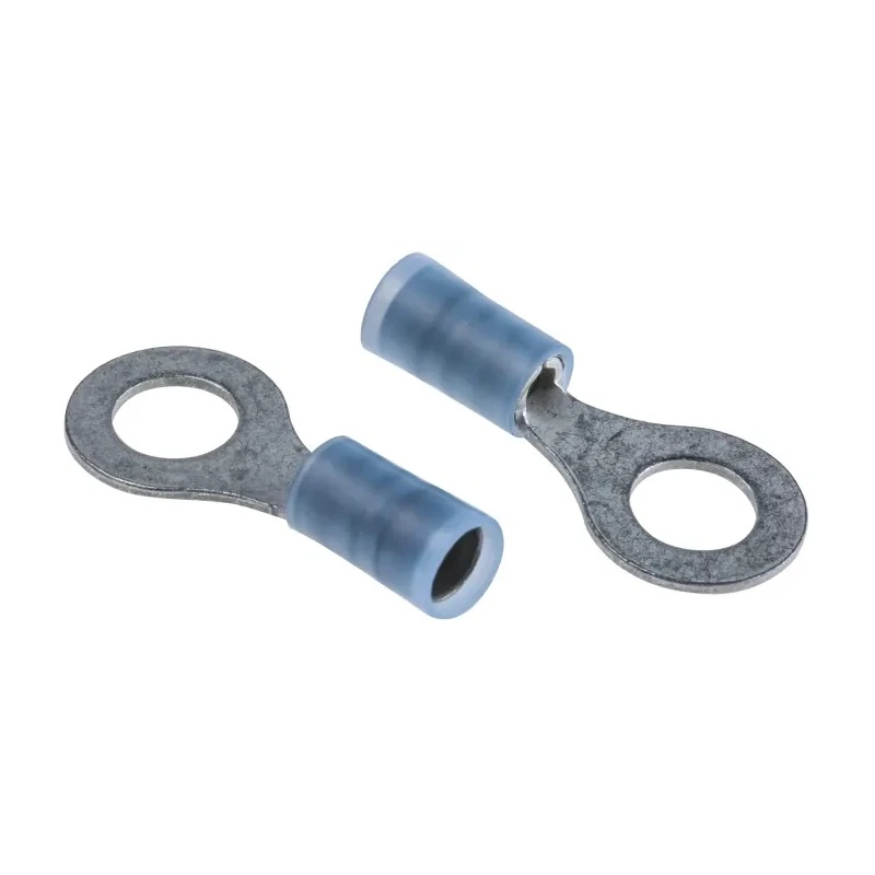 Molex Avikrimp Insulated Ring Terminal, M6 Stud, 18 AWG to 14 AWG Wire Size, Blue 19324-0010