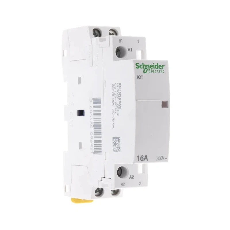 Schneider Electric Acti9 iCT Contactor 12V AC Coil 2-Pole 16A 1 NO/1 NC 250V AC 