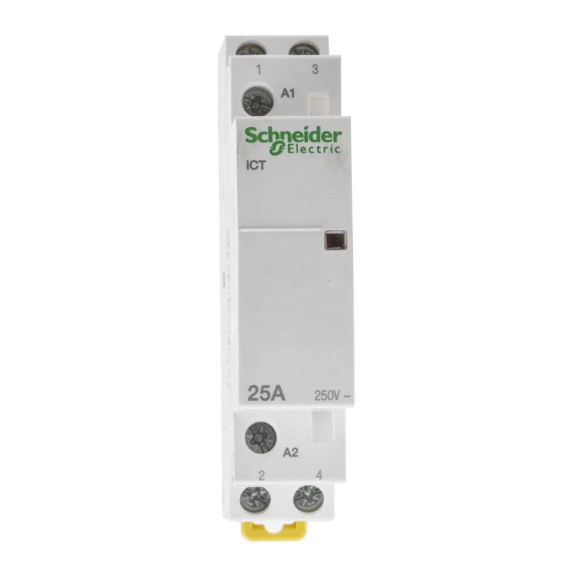 Schneider Electric iCT Contactor, 48V AC Coil, 2-Pole, 25 A, 1.3 W Power Rating, 2 NO Contacts, 250V AC Contact Voltage Acti9