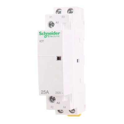 Schneider Electric Acti9 iCT Contactor 230V AC Coil 2-Pole 25A 1.2W 240V 2 NC 250V AC 