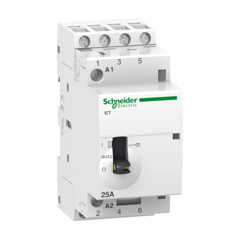 Schneider Electric Acti9 iCT Contactor 230V AC Coil 4-Pole 25A 1.6W Power Rating 