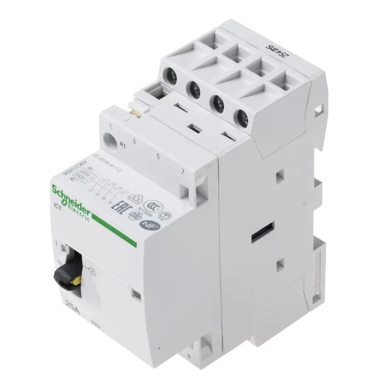 Schneider Electric Acti9 iCT Contactor 230V AC Coil 4-Pole 25A 1.6W Power Rating 