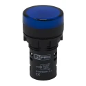 RS PRO Panel Mount Blue LED Pilot Light 22 mm Cutout 12V AC/DC IP65 Round 791-8585