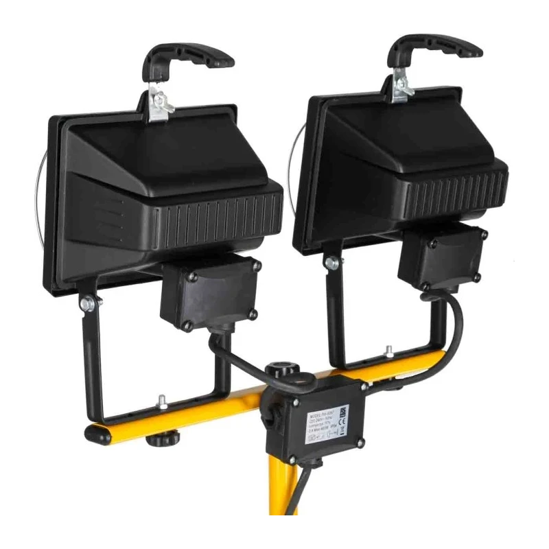 RS PRO Halogen Tripod Work Light 400W 220-240V IP54 Type E Plug 791-8267