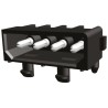 TE Connectivity Commercial MATE-N-LOK Series Right Angle Through Hole PCB Header 4 Contacts 5.08 mm Pitch 770846-1