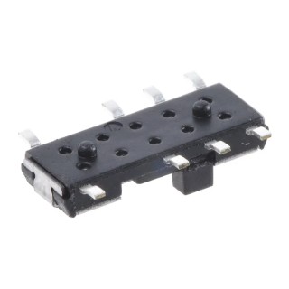 C & K  PCB Slide Switch DP3T On-On-On 100mA Fibreglass Reinforced Nylon