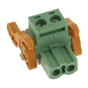 Phoenix Contact MSTB 2.5/2-ST-5.08-LR Series Pluggable Terminal Block, 2-Contact, 5.08 mm Pitch, 12A, Polyamide 1808886