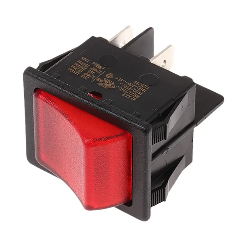 RS PRO Illuminated DPST On-Off Rocker Switch Panel Plastic Housing 20A 250V AC 32V DC 793-2522