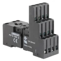 Omron 14 Way 250V AC DIN Rail Relay Socket for Use with MY2, MY4 PYF14