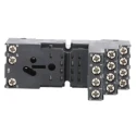 Omron 14 Way 250V AC DIN Rail Relay Socket for Use with MY2, MY4 PYF14