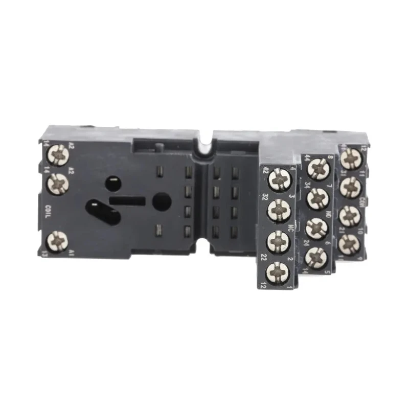 Omron 14 Way 250V AC DIN Rail Relay Socket for Use with MY2, MY4 PYF14
